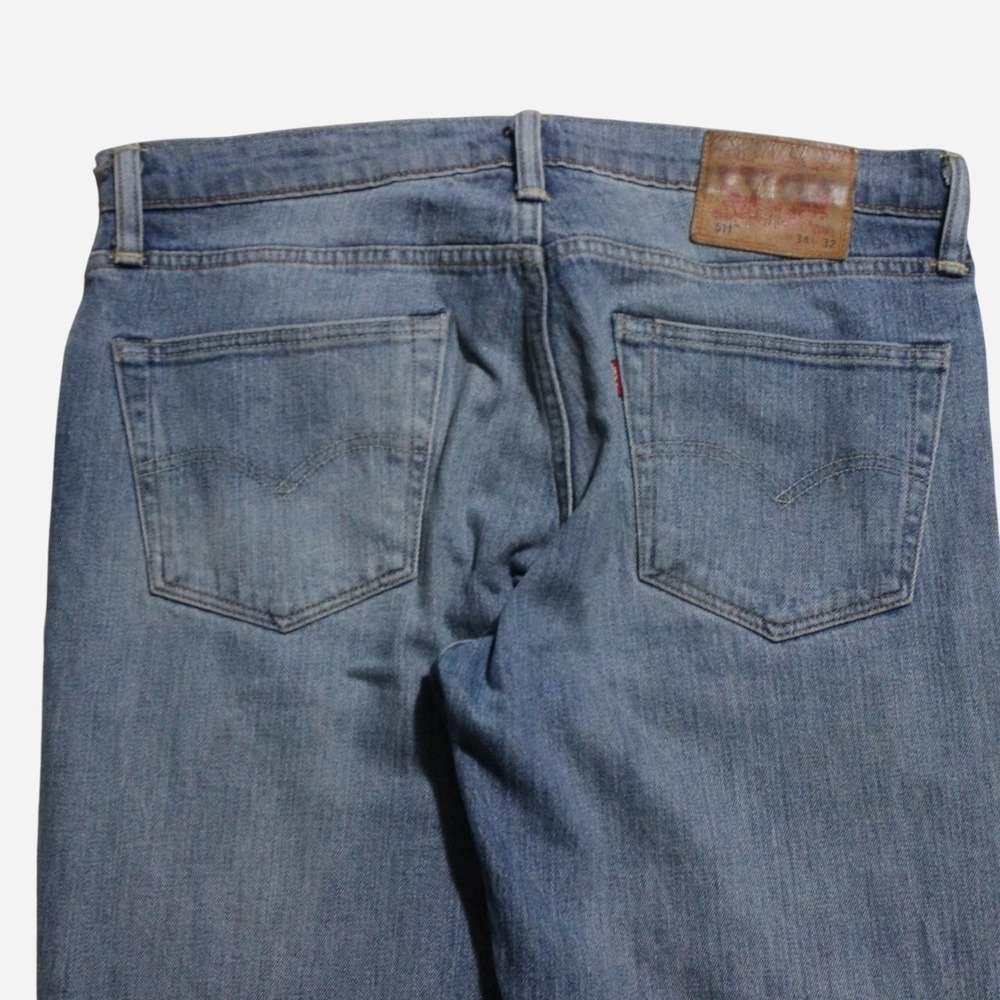 Mens Streetwear Skater Designer White Oak Cone Denim Straight Fit Levis Jeans - Picture 4 of 8